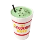Chocolate chip mint shake cookout
