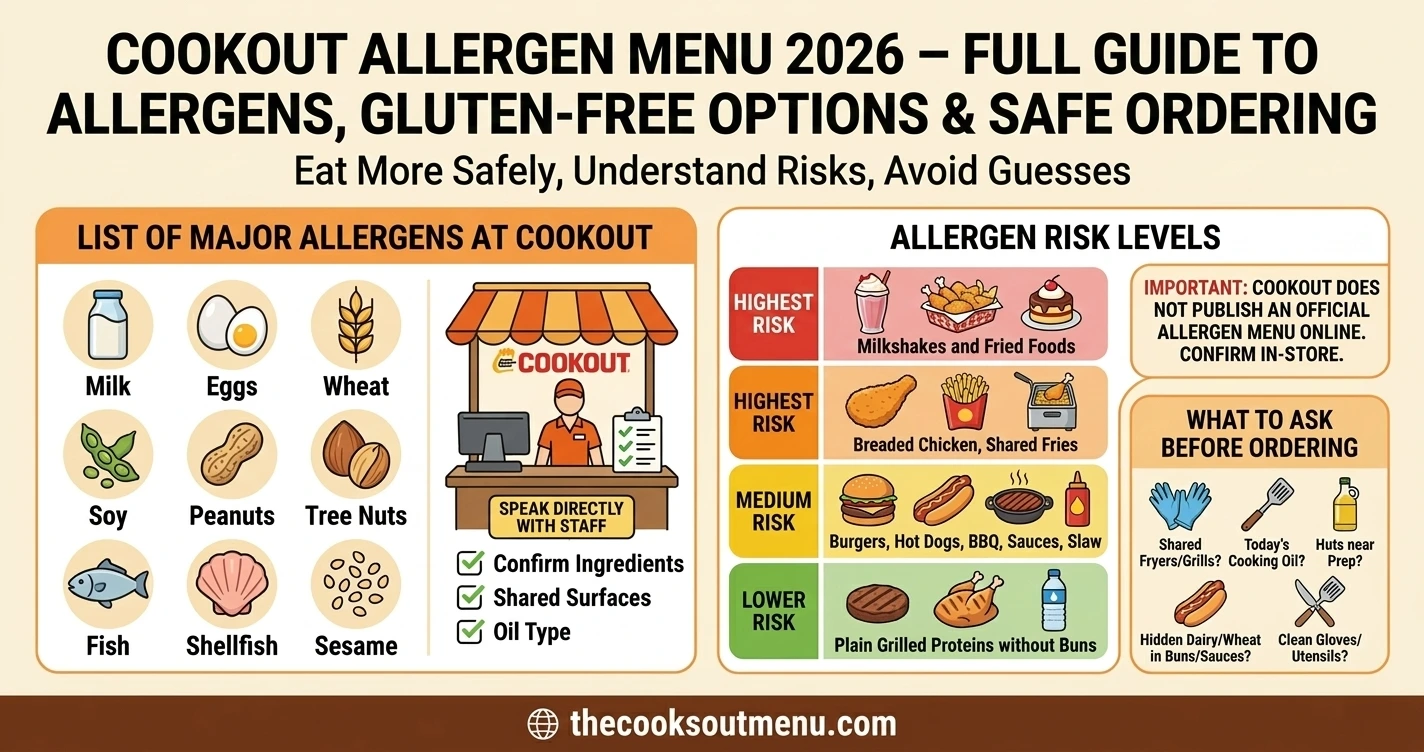 Cookout Allergen Menu