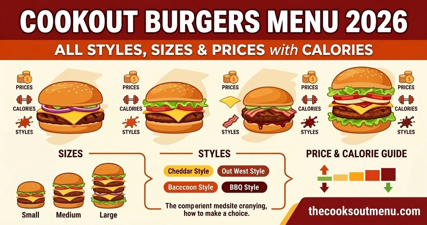Cookout Burgers Menu